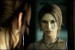 Lara Croft se kouká do zrcadla